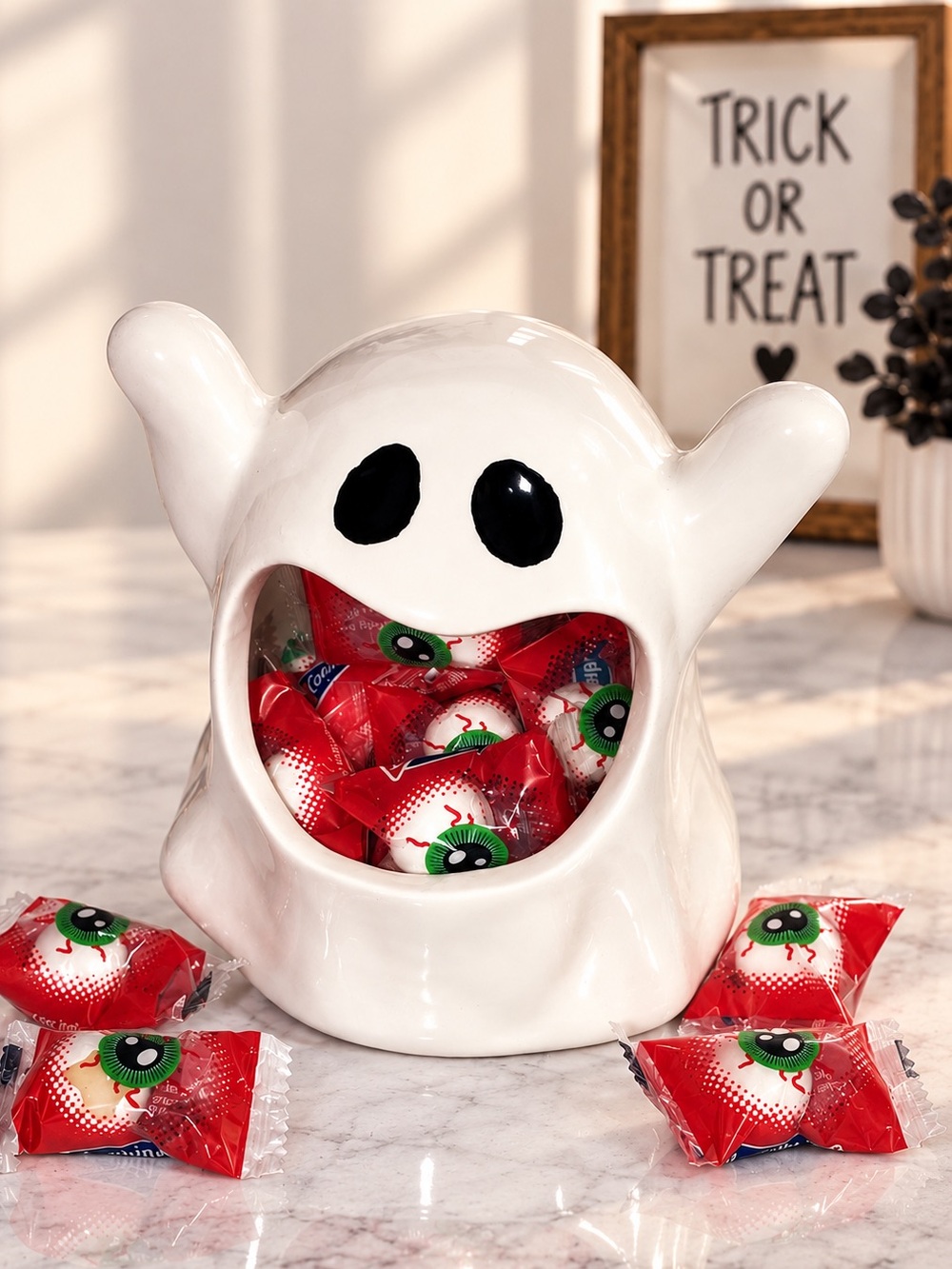 Full Moon Furnishings Ghost Sponge Holder Halloween Kitchen Decor NEW